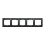 Рамка 5 постова, чорна, Sedna design&elements - Schneider Electric [SDD314805]