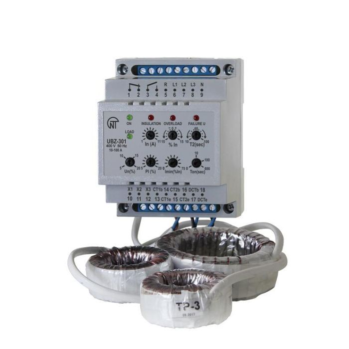 Універсальний блок захисту електродвигунів УБЗ-301 10-100А, Новатек-Електро