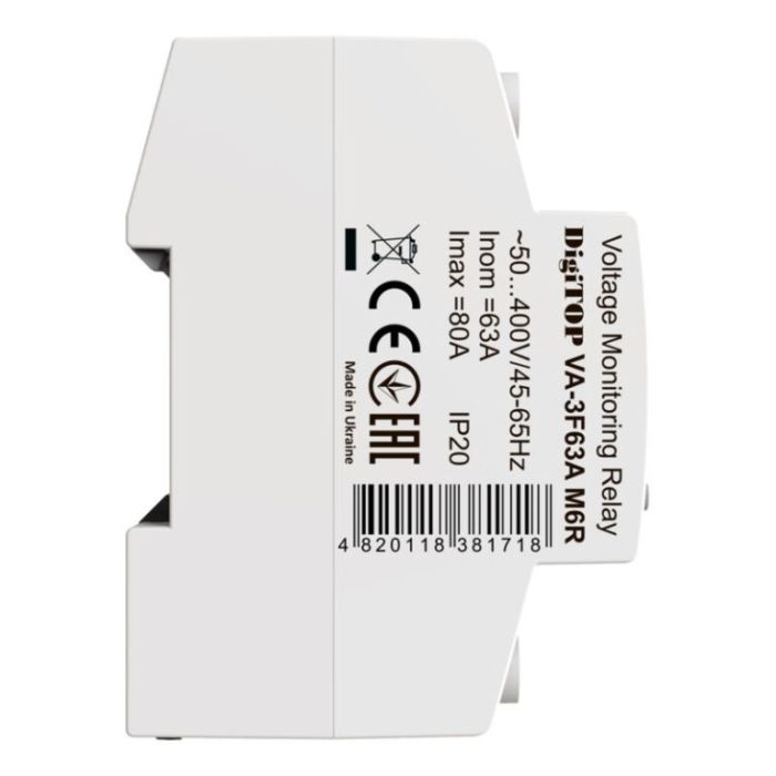 Реле напруги з контролем струму VА-3F63A M6R DigiTOP