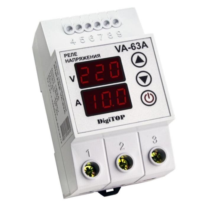 Реле напруги з контролем струму VА-63А DigiTOP (знято з виробництва)